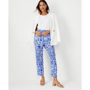 Ann Taylor | High Rise Ankle Pants in Tile Mosaic
